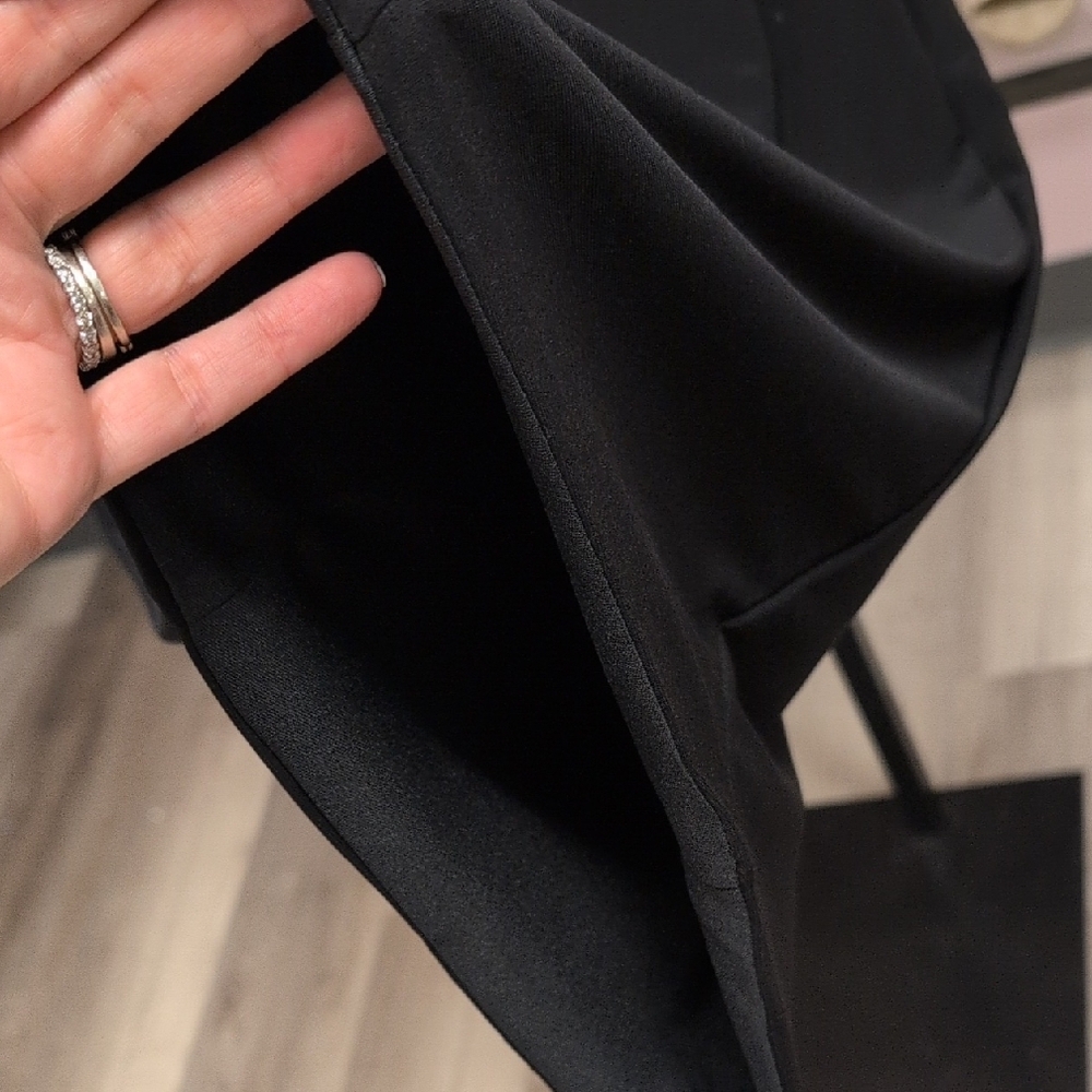 Mac Duggal Black Mesh Midi Dress - Picture 6 of 9